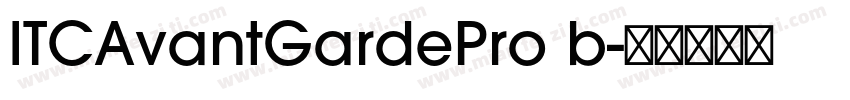 ITCAvantGardePro b字体转换